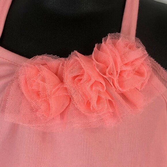 Kate Mack Hot Pink Frilly Pink Halter Dress Aloha Rose Tulle Size 12 Months NWT - Picture 4 of 9